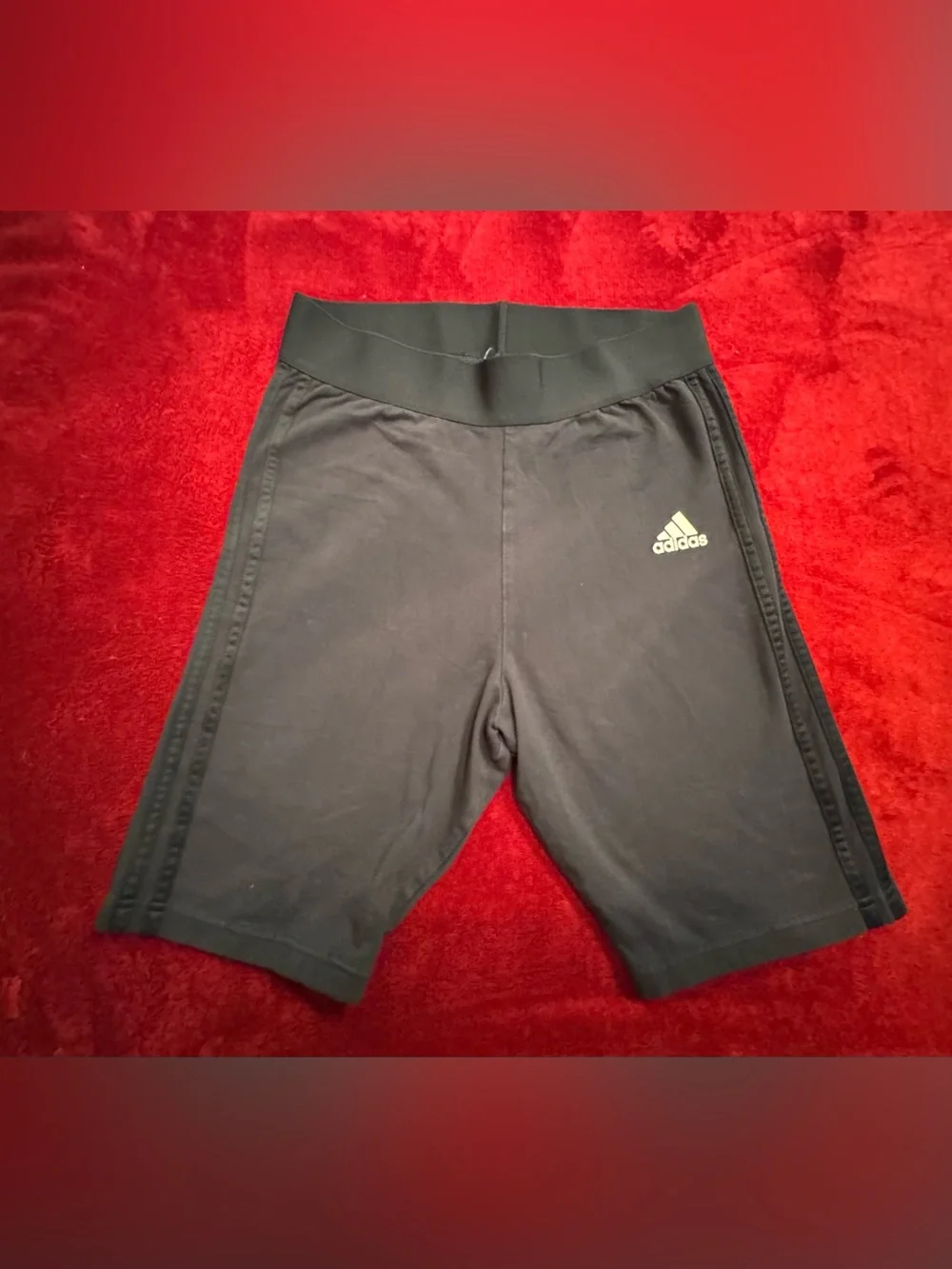 adidas Black Athletic Shorts with Logo
